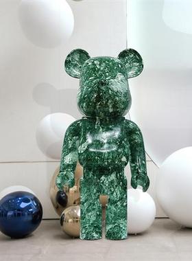 可爱暴力熊公仔玻璃钢摆件客厅电视柜室内装饰网红动物熊落地摆件