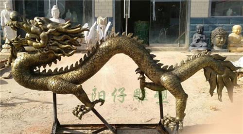 米盘旋龙雕塑墙面壁挂装饰广场玻璃钢中国龙金龙神龙大型雕像