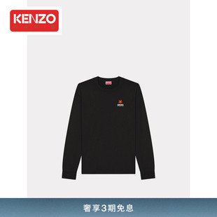 中性男女同款 BOKE海棠花经典 版 KENZO24春夏新品 型休闲长袖 T恤衫