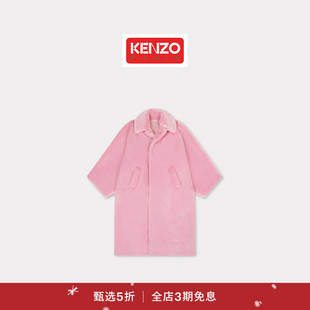 25秋冬新品 KENZO 首降 女士休闲纯色翻领口袋外套圣诞 新品