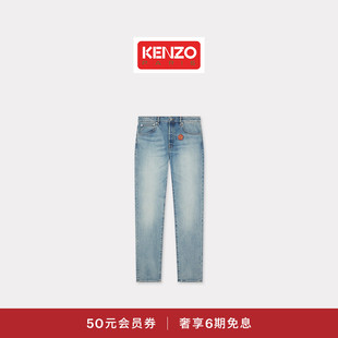 牛仔裤 KENZO 花朵图案休闲时尚 25春夏新品 男士