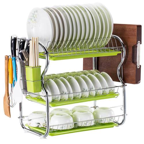dish drying rack storage kitchen cup holder organizer洗碗架