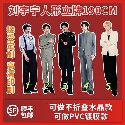 刘宇宁人形立牌等高190CM