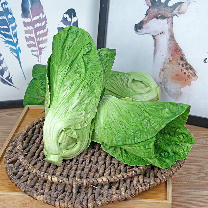 塑料仿真蔬菜水果菜心芥菜模型假瓜果店铺软装饰摆设挂件儿童玩具