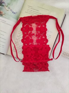 卫生带月经带老式纯棉蕾丝t裤男透气抑菌女三角裤加大码维多利亚