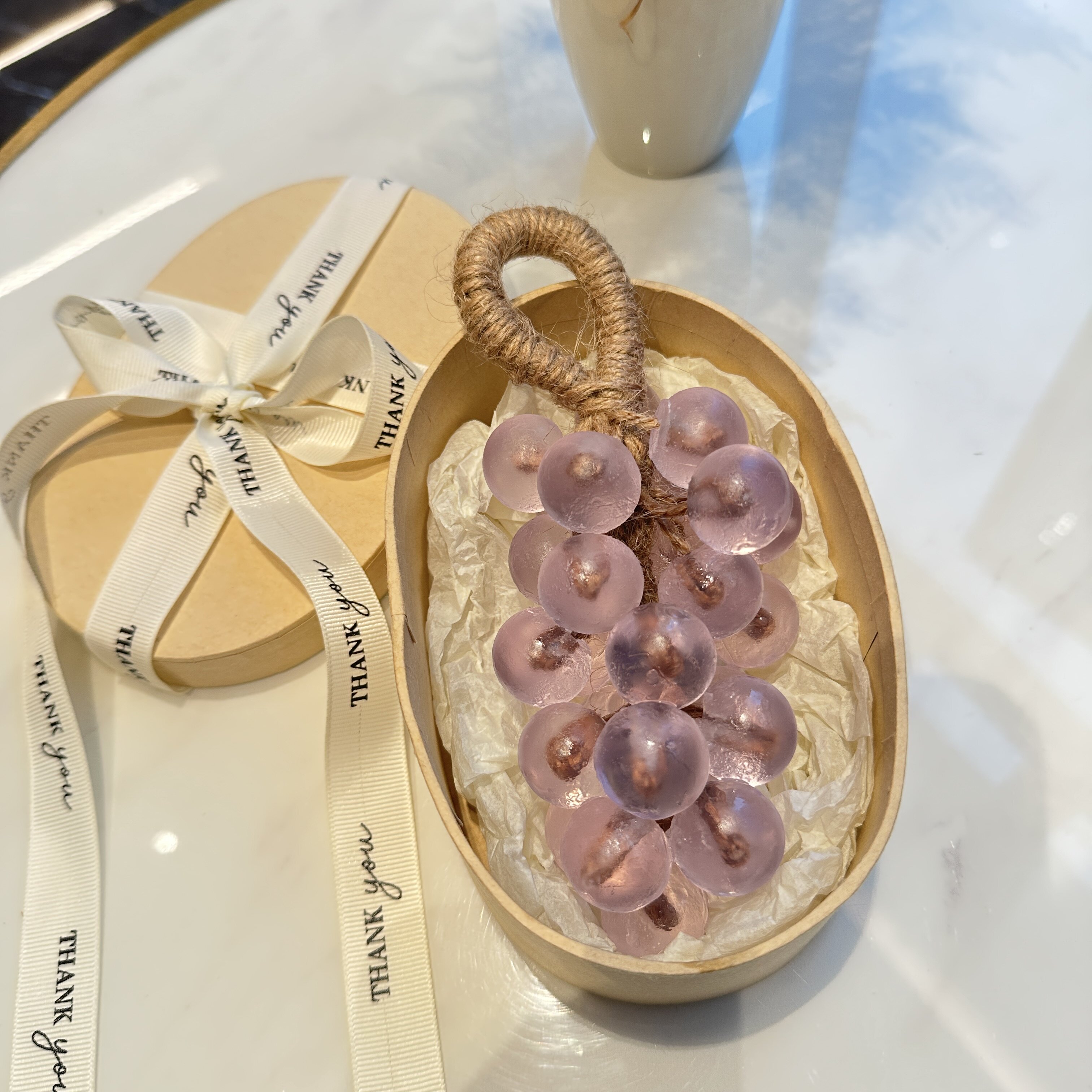 洗手葡萄串香皂挂件水晶葡萄手工整串家用香薰摆件仿真礼盒精油皂