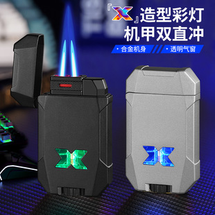 超耐用军旅火机网红爆款打火机2026新款创意直冲防风蓝焰充气金属