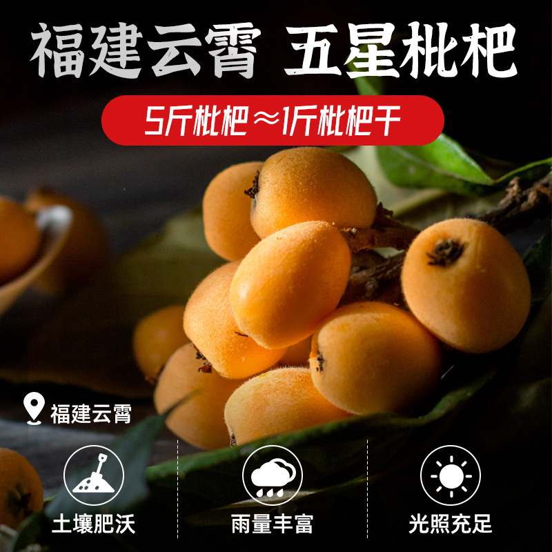 农科院正宗云霄竹盐枇杷干正品甘草福建特产蜜饯零食官方旗舰店