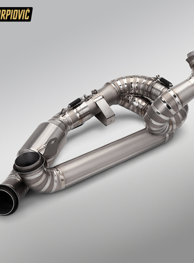 摩托车排气管改装 KTM1290超级公爵钛合金前段 2020-2024无损安装