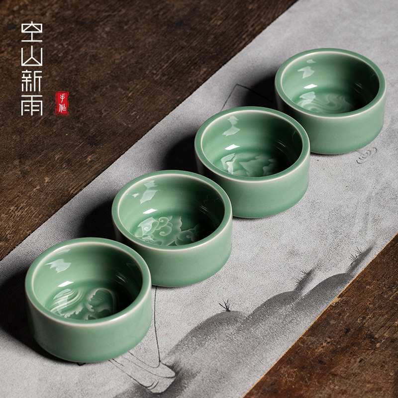 龙泉青瓷主人杯单杯陶瓷功夫茶具个人专用喝水茶杯家用品茗杯子,餐饮具,茶杯,淘宝优惠券,粉丝福利购,淘宝优惠卷
