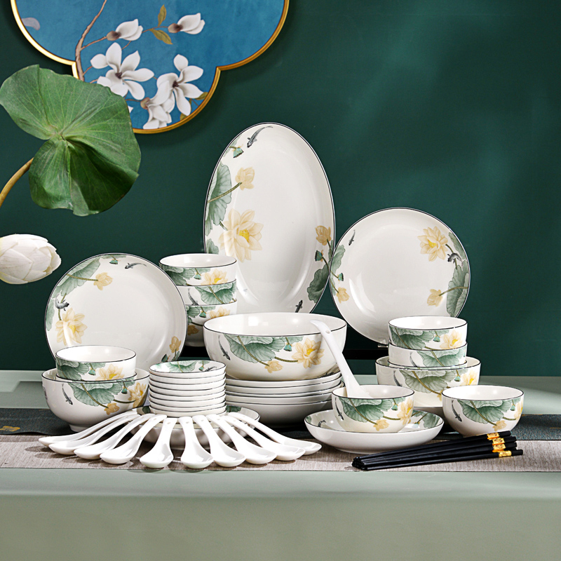 碗盘盘子釉中彩微波炉适用裕行