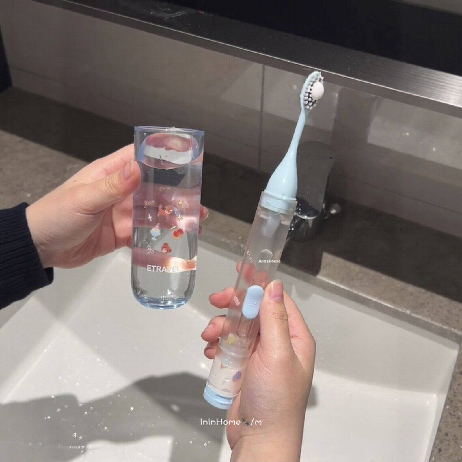 【旅行好物】折叠牙刷便携出差套装牙刷牙膏一体迷你小巧洗漱套装