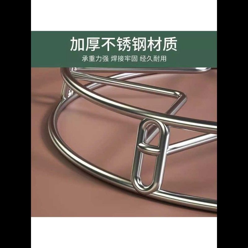 304实心不锈钢锅架蒸架锅圈多功能厨房防烫隔热锅垫锅架子置物架
