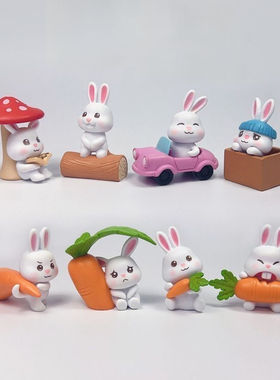 新款可爱工位装饰盲盒潮玩手办公仔家居办公树脂装饰摆件生日礼物