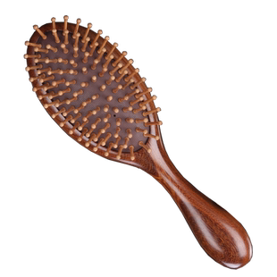 气囊梳按摩头部经络梳防静电檀木气垫梳子脱发家用女士长发木梳子