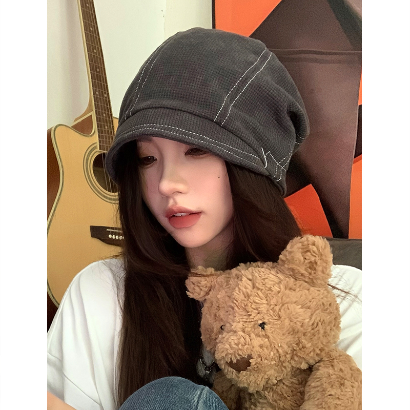 半蕾日系原创款个性堆堆包头帽
