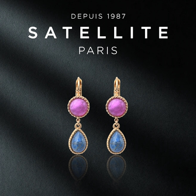 SATELLITE LOU系列耳环女小众轻奢耳坠法国巴黎精致优雅高级饰品