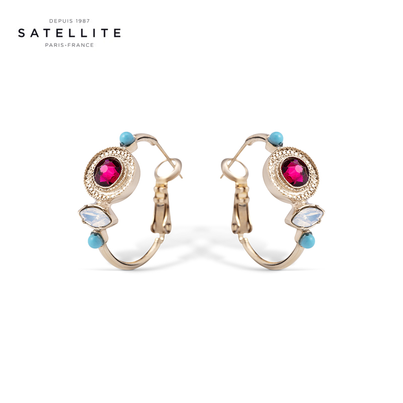 小众金色艺术饰品耳环