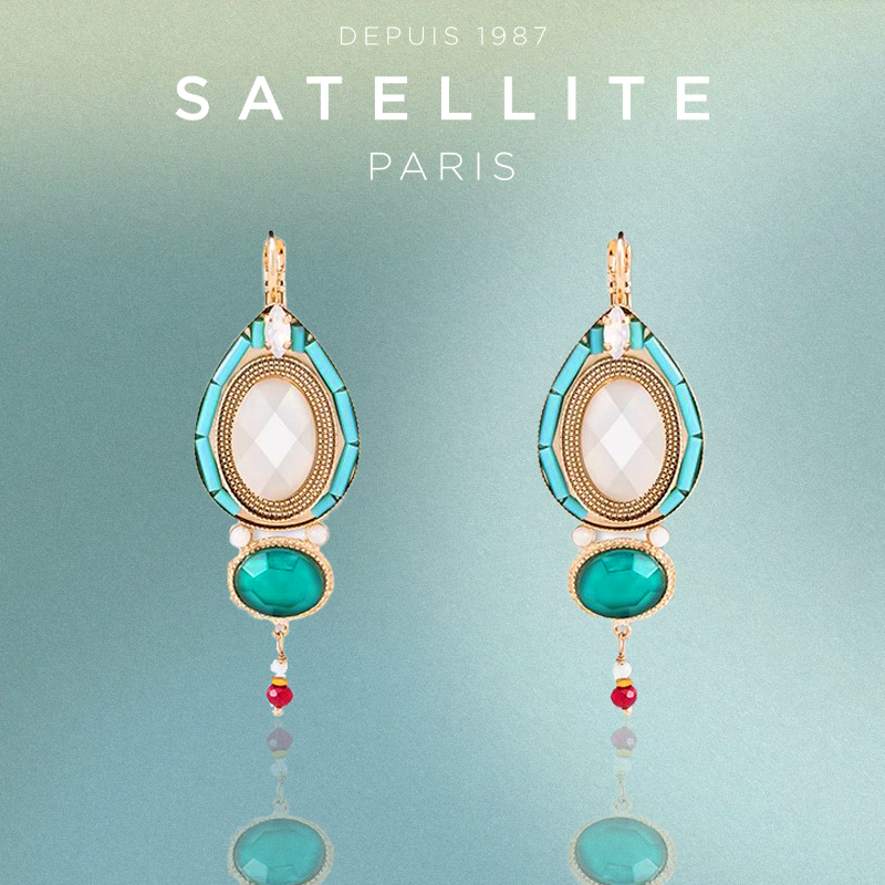 satellite小众法式风几何耳饰品