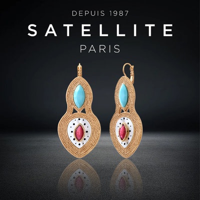 SATELLITE ORO系列耳饰女小众精致轻奢耳环高级感设计时尚配饰品