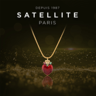 SATELLITE TAO系列项链女简约红金爱心款创意饰品小众设计送礼