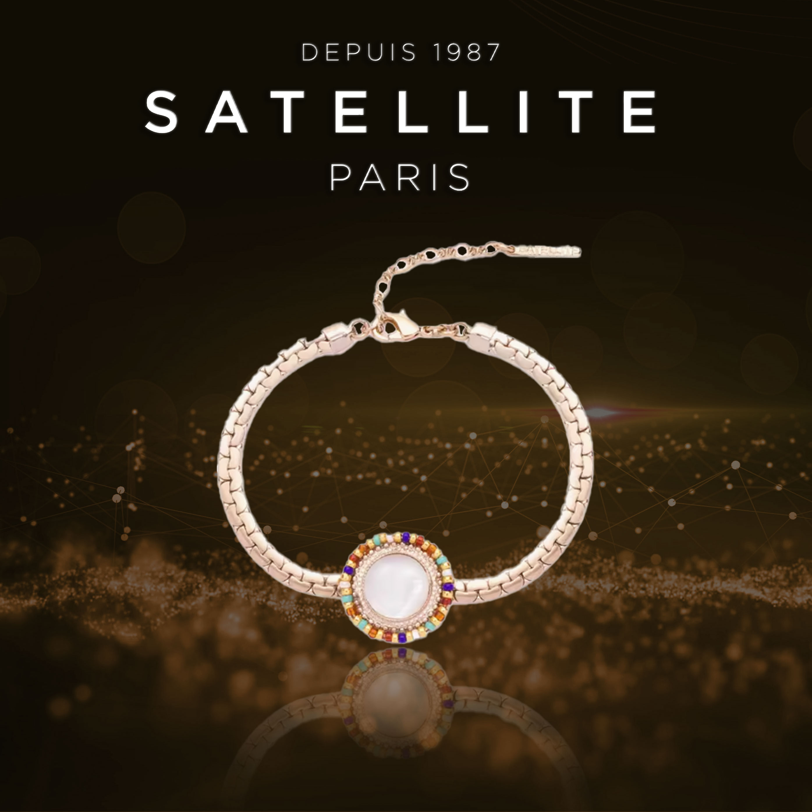 satellite法式时尚复古手链手链