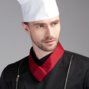 汗巾红色西餐服务员围巾女 酒店厨师工作领巾厨房厨师长领结男时尚