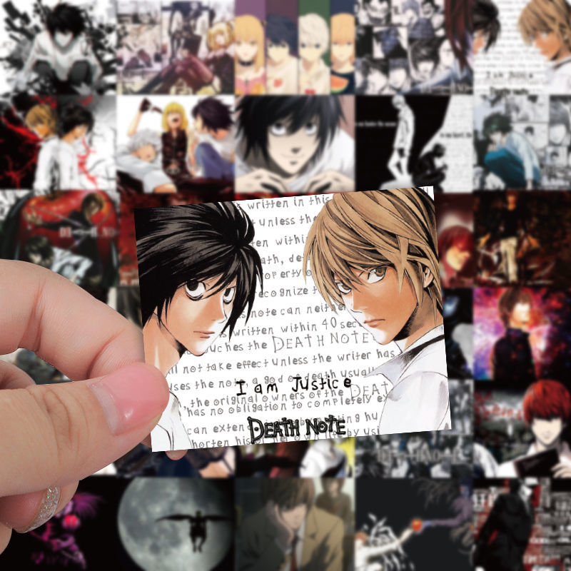 51张日漫夜神月弥海砂魅上照death note涂鸦贴纸装饰贴画防水自粘
