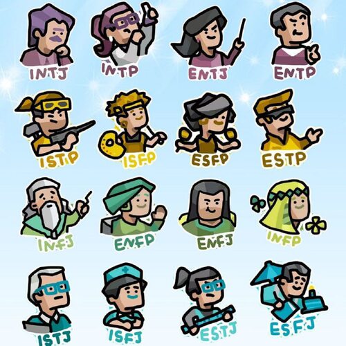 MBTI16型人格亚克力钥匙扣周边书
