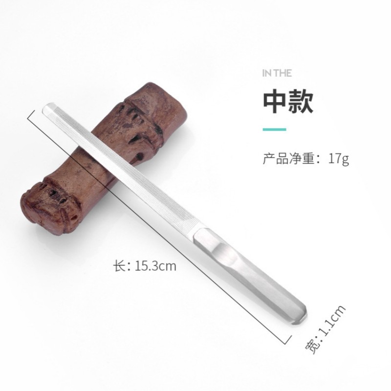 不锈钢指甲锉美甲工具抛光