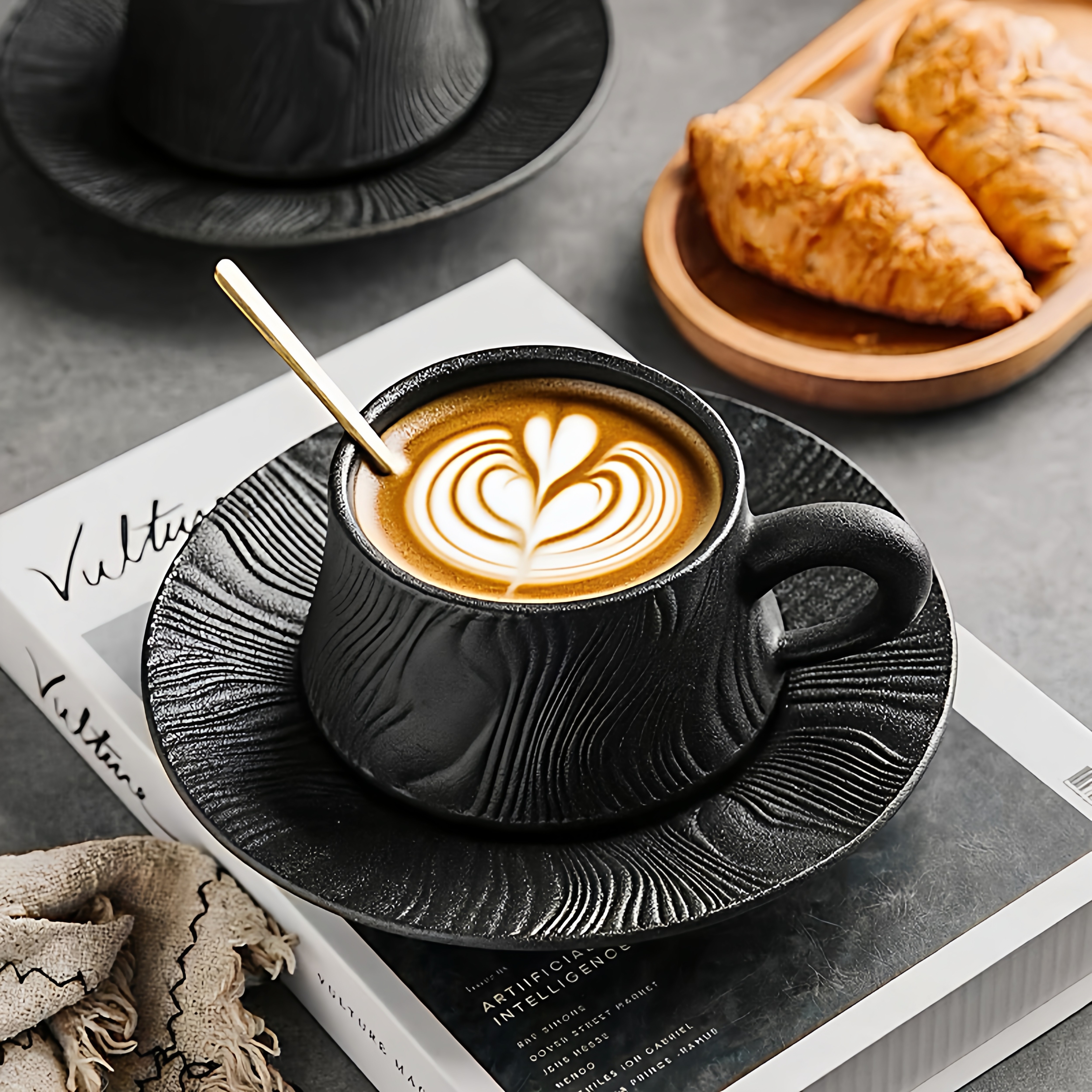 高档精致轻奢陶瓷咖啡杯家用会客咖啡杯碟套装下午茶陶瓷杯牛奶杯,餐饮具,咖啡杯,淘宝优惠券,粉丝福利购,淘宝优惠卷