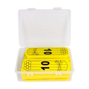 大号磁性计数棒片教学演示计数片10/20/50/100套装磁性小棒磁吸附捆形计数片套装磁性学具盒小学数学教具