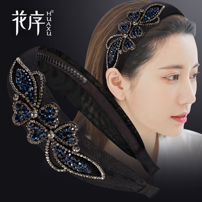 水钻百搭外出防滑森系时尚风发卡图片