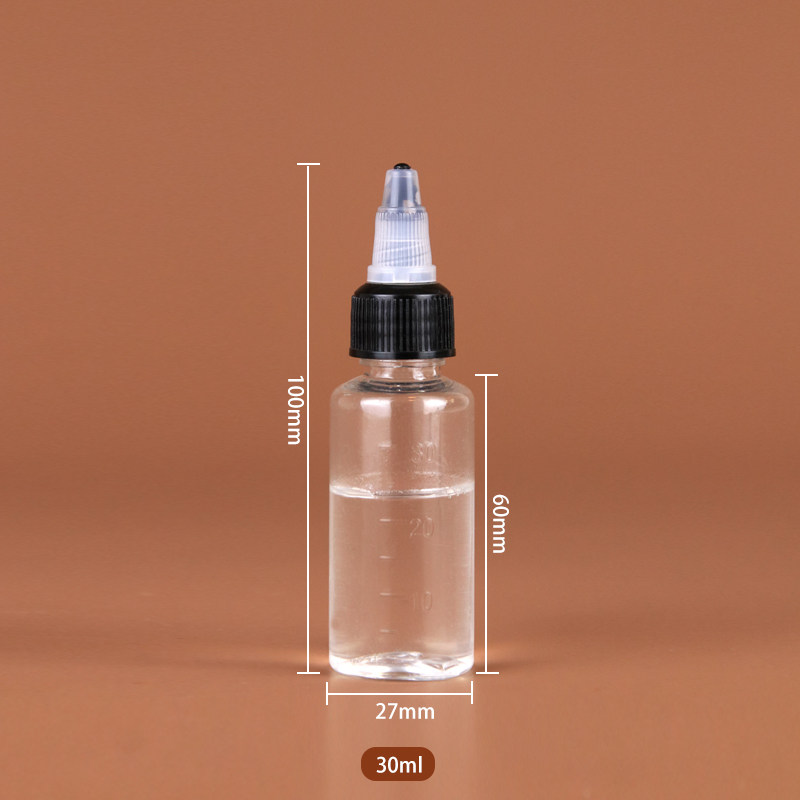 30ml带刻度透明啫喱瓶pet塑料瓶液体分装瓶样品空瓶