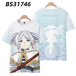 短袖 夏季 T恤男女宽松上衣服男女痛衣 芙莉莲动漫周边二次元 葬送