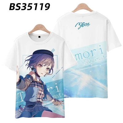 BanG Dream MyGO周边短袖高松灯 千早爱音cosT恤男女二次元痛衣服