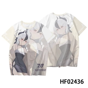 二次元 短袖 痛衣cos T恤周边男女同款 2024蔚蓝档案鬼方佳代子夏季