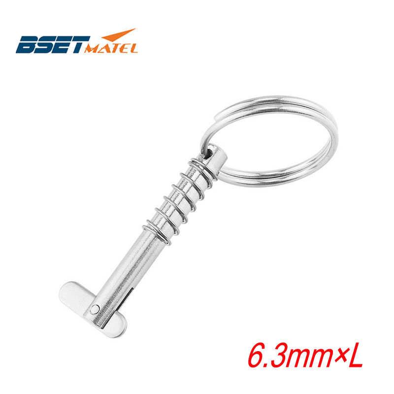 BSET MATEL 6.3mm不锈钢舌片销 游艇山型座 快速销 快装快卸销