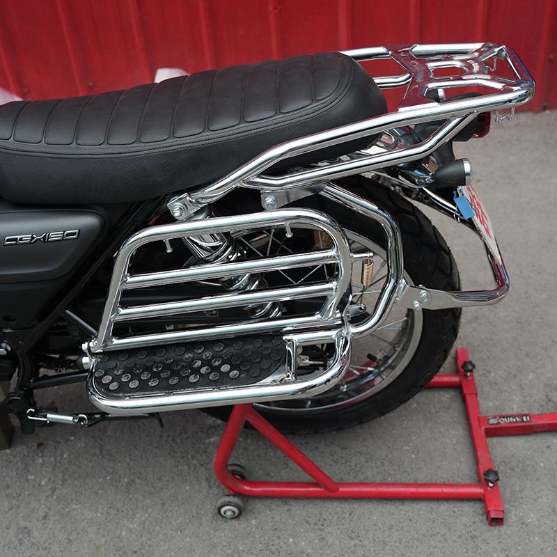 适用本田CGX150折叠侧翻踏板货架