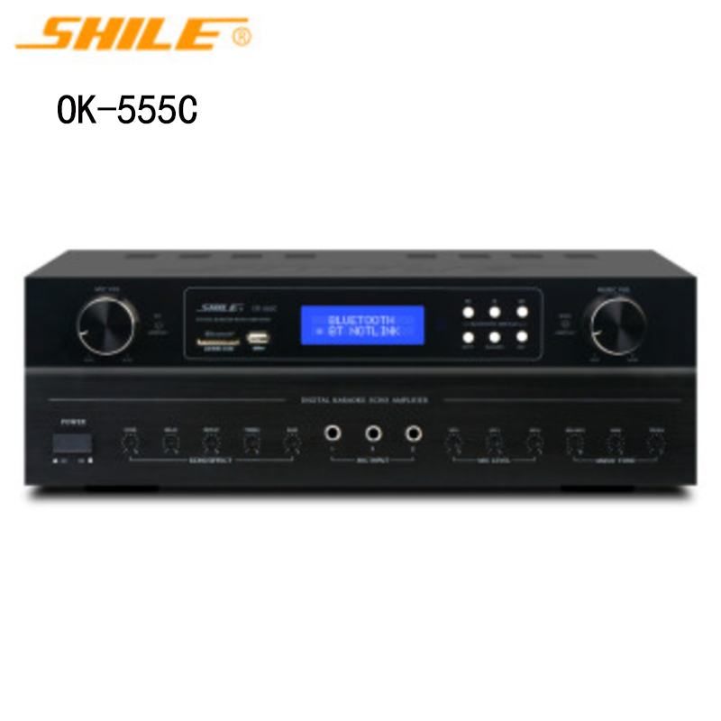 SHILE/狮乐 OK-555C功放高保真卡拉OK家用会议主持舞台USB输入