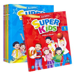 原装进口培生super kids 1 2 3 4 5 6级 新第三版朗文新灵通少儿英语书gold点读版superkids英语教材课外英语培训