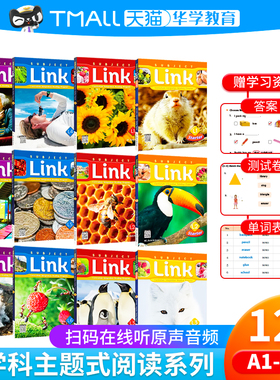进口原版 小学初中英语跨学科综合阅读 Subject Link Starter 1 2 3 4 5 6级 少儿英语STEAM蓝思阅读专项训练教材