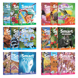 原版进口 少儿英语蓝思阅读教材 Smart Reading 1-6级别学生教材 寒暑假短期阅读培训课程 单词积累量听说读写分级阅读