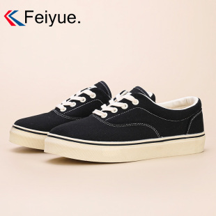 休闲女鞋 飞跃百搭低帮纯色帆布鞋 复古飞跃板鞋 经典 简约男鞋