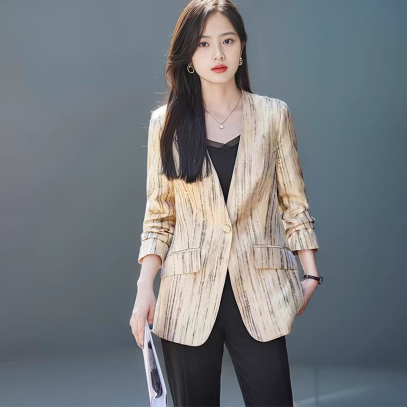 2024秋季女装新款西装外套通勤