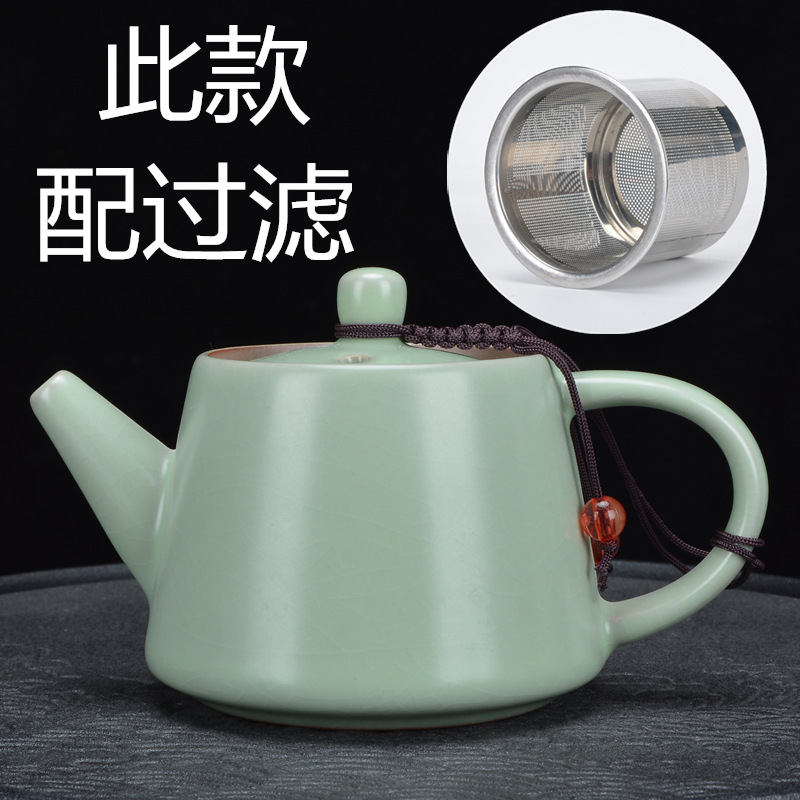 哥窑开片汝瓷冰裂西施壶功夫茶具