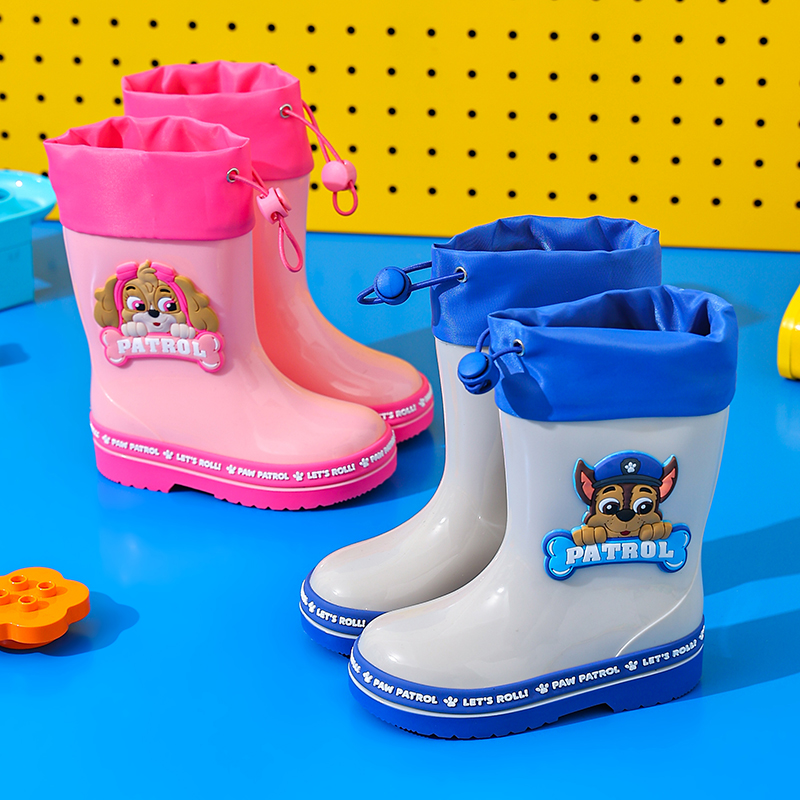 CHILDRENS RAIN BOOTS BOYS GIRLS GIRLS NON-SLIP CHILDRENS STUDENTS HIGH-TUBE WATERPROOF SHOES BOYS RAIN BOOTS