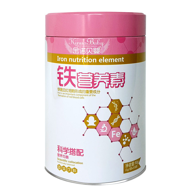 金诺贝婴铁营养素固体饮料30袋*3克/罐