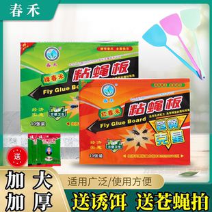 苍蝇贴纸强力粘蝇纸苍蝇板消杀诱杀灭蝇子捕蝇器神器家用诱饵专用