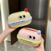 家用纸巾盒客厅弹簧卫生纸盒可爱茶几纸巾收纳盒桌面轻奢餐巾纸抽